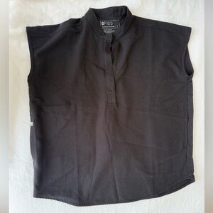 Figs Rafaela Oversized Scrub Top - Black, S